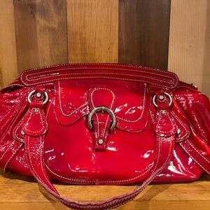 Francesco Biasia Red Patent Leather Purse